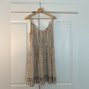 Madewell silk printed dress, size 8